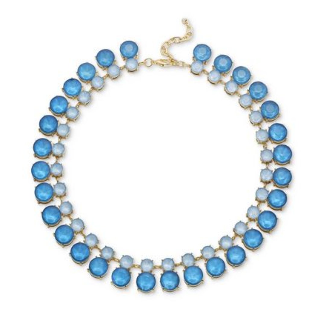 On 34th Gold-Tone Color Crystal Stone All-Around Collar Necklace Nwt 25$
